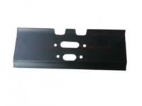 How do track shoe assy influence the energy consumption of a tracked vehicle?