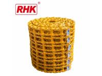 What materials are typically used to manufacture track link for excavators?