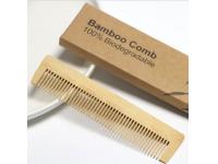 Straight bamboo comb