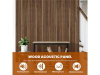 What is the main purpose of the wood slat panel?