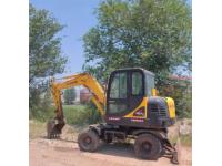 Used Hyundai R60W-7 Wheel Excavator Excellent Working Condition