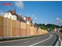 Construction site noise reduction temporary sound barrier