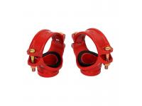 What are the types of grooved pipe fittings?