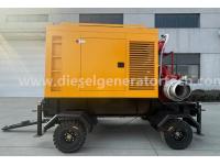 mobile trailer-mounted emergency rescue double suction split case diesel water pump