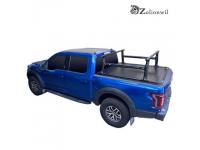 Adjustable truck bed rack