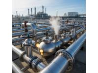 What are industrial valves used for in oil and gas?