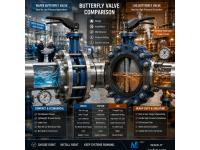 Difference between wafer and lug butterfly valve?