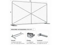 Temporary Chain Link Fence Panel Kits